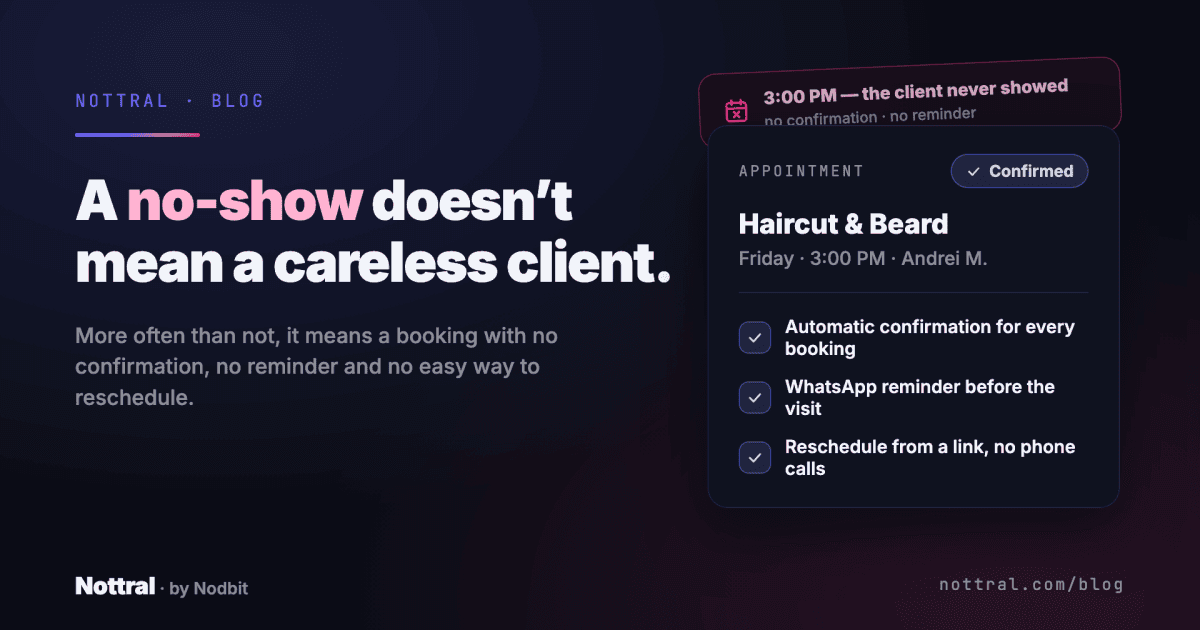 How to reduce salon no-shows with confirmations, reminders, and simple rescheduling.