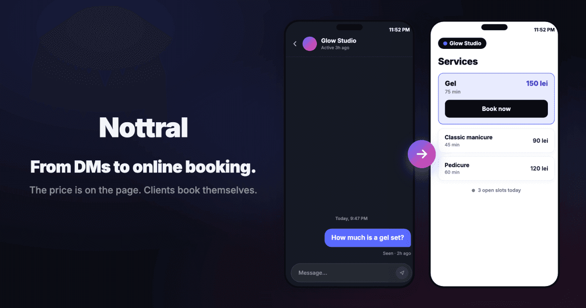 Why salon clients ask for prices in DMs and how to show them clearly on the salon website.