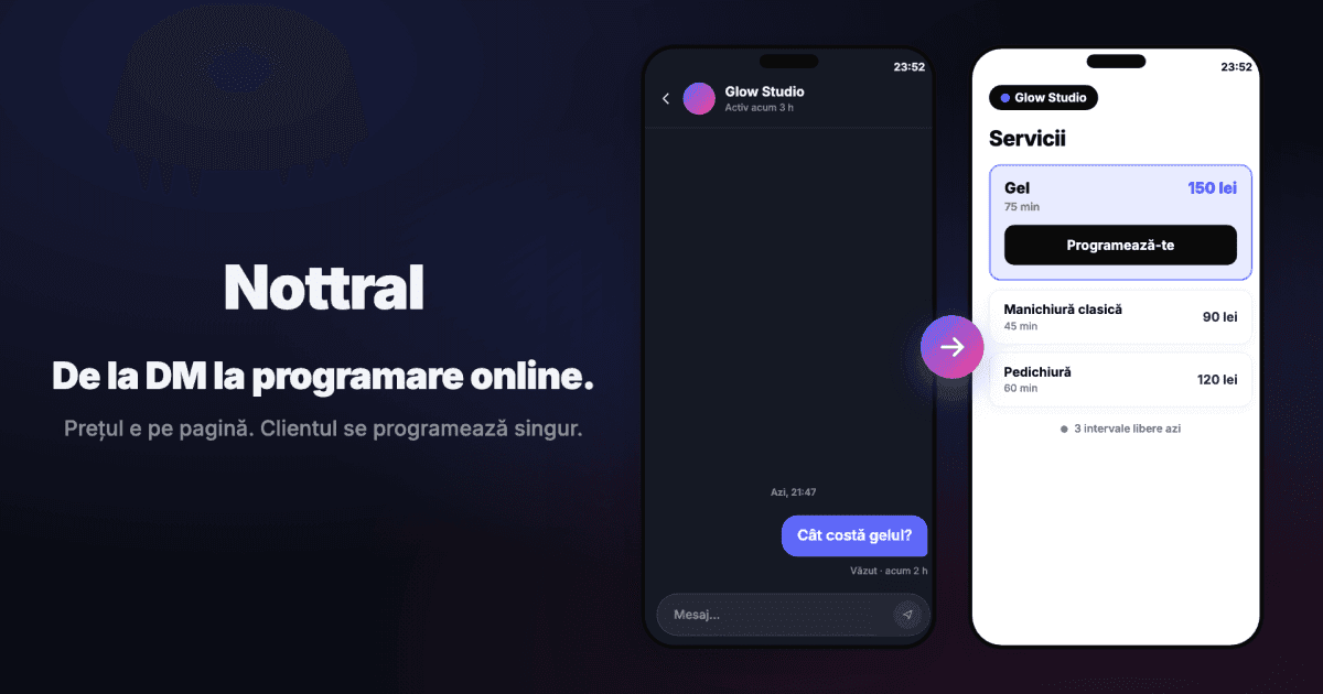 De ce clienții întreabă prețul în DM și cum îl afișezi clar pe pagina salonului.