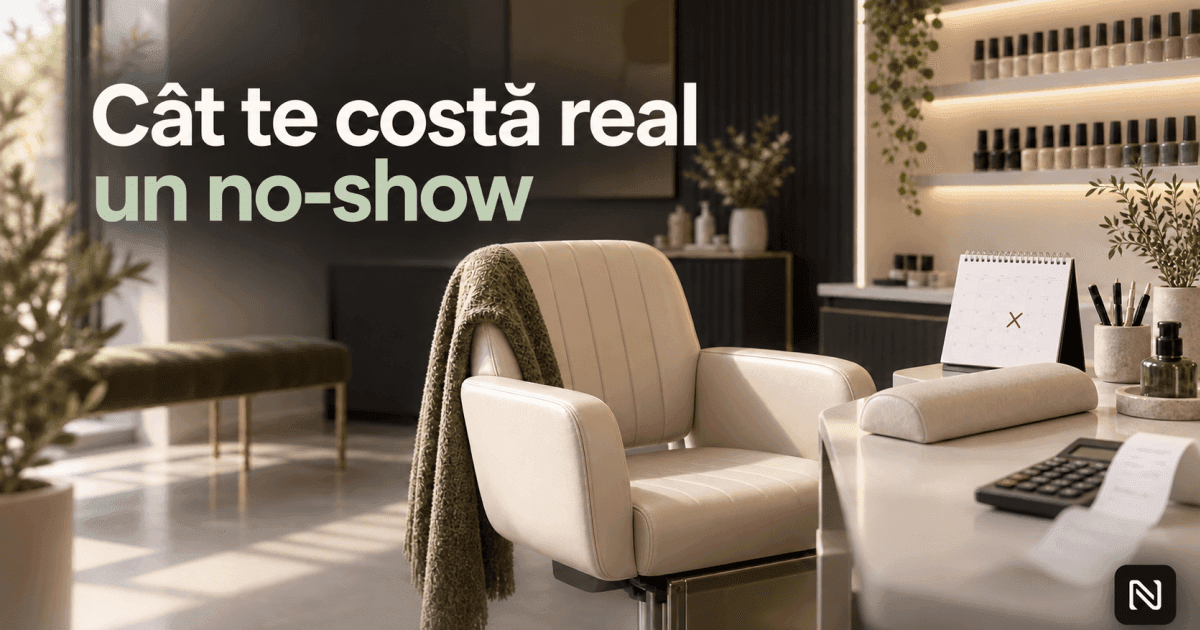 Calcul simplu: cât costă un no-show într-un salon.