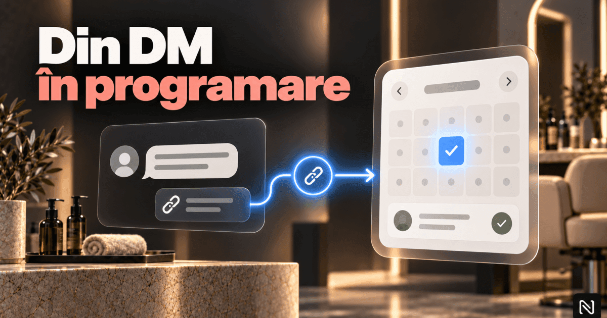 Cum transformi mesajele din Instagram în programări automate pentru salon.