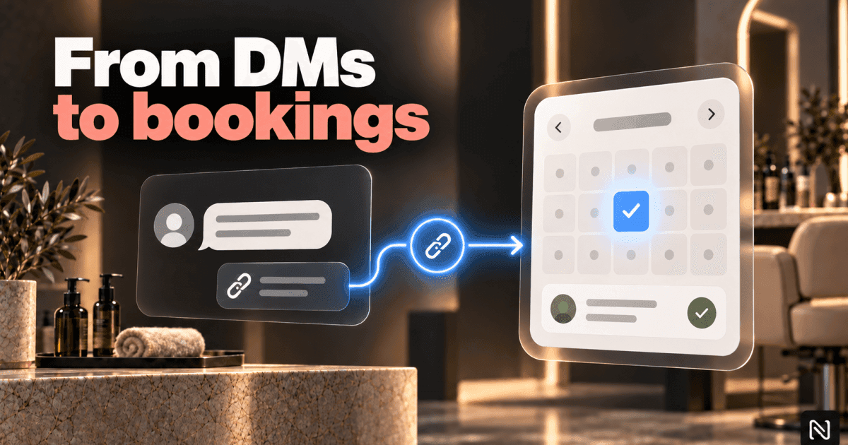 Turning Instagram DMs into automated salon bookings.